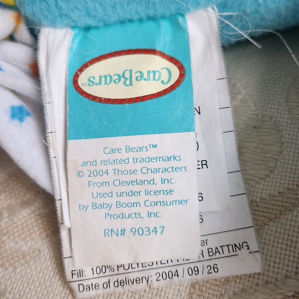 2004 Care Bear baby tugs giant cuddle pillow from Claire's - Picture 3 of 4
